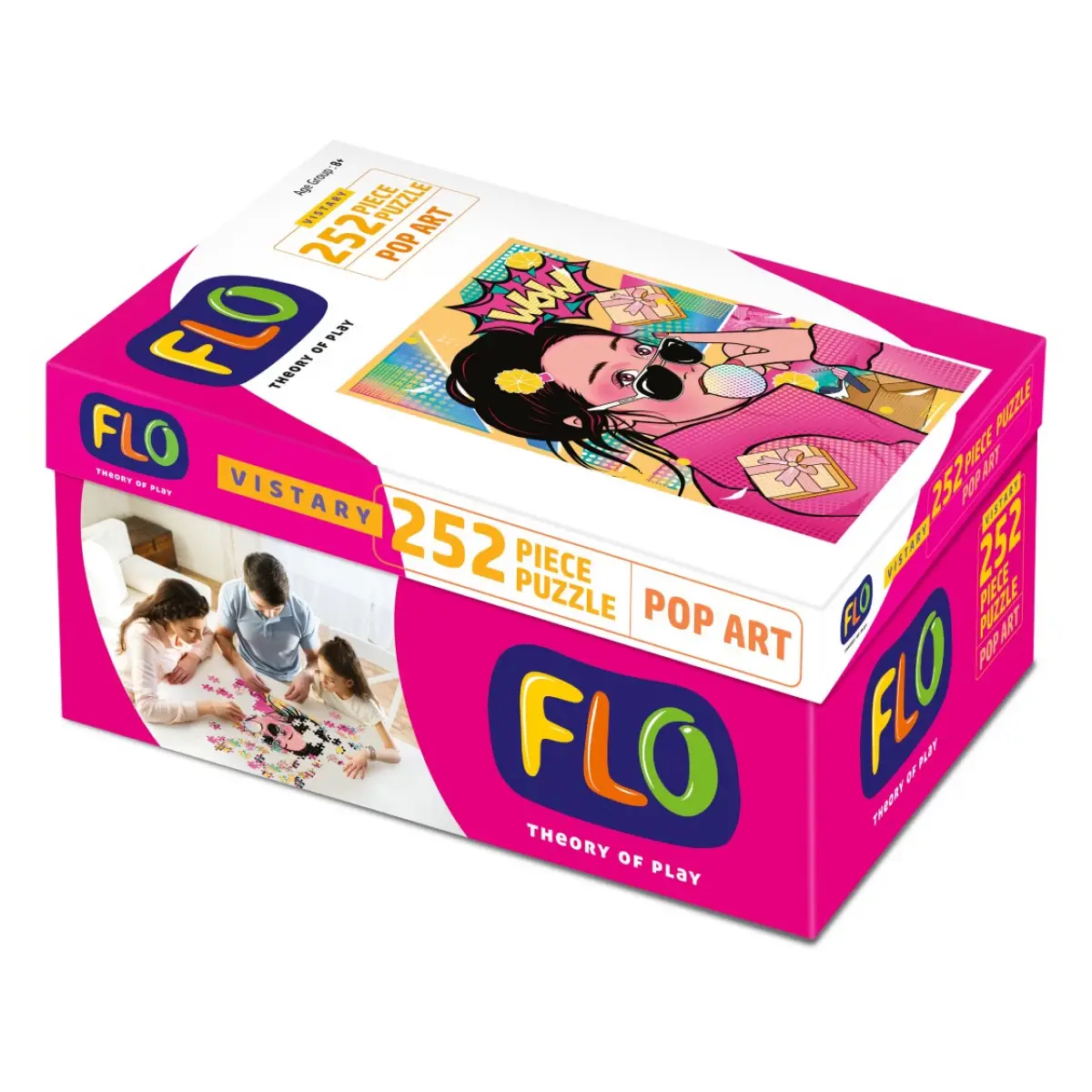 Flo 252 Puzzle Pop Art Jigsaw Puzzle for kids, Multicolour, 8Y+