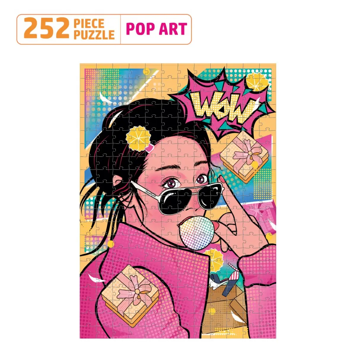 Flo 252 Puzzle Pop Art Jigsaw Puzzle for kids, Multicolour, 8Y+