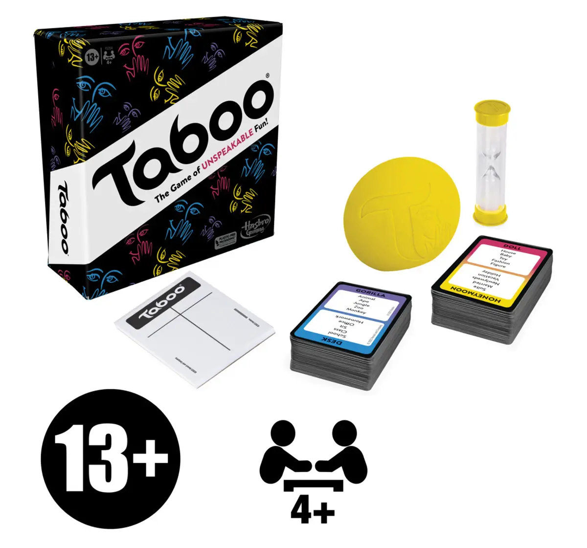 Hasbro Gaming Taboo Board Game, Word Guessing Party Games, 13Y+, 4+ Players