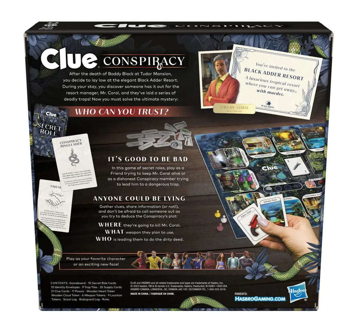 Hasbro Gaming Clue Conspiracy Strategy Board Game, 14Y+, 4-10 Players