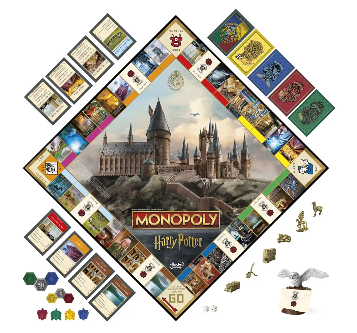 Hasbro Gaming Monopoly Harry Potter Edition Board Game, 8Y+, 2 to 6 Players