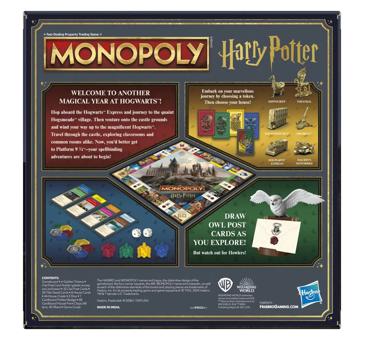 Hasbro Gaming Monopoly Harry Potter Edition Board Game, 8Y+, 2 to 6 Players