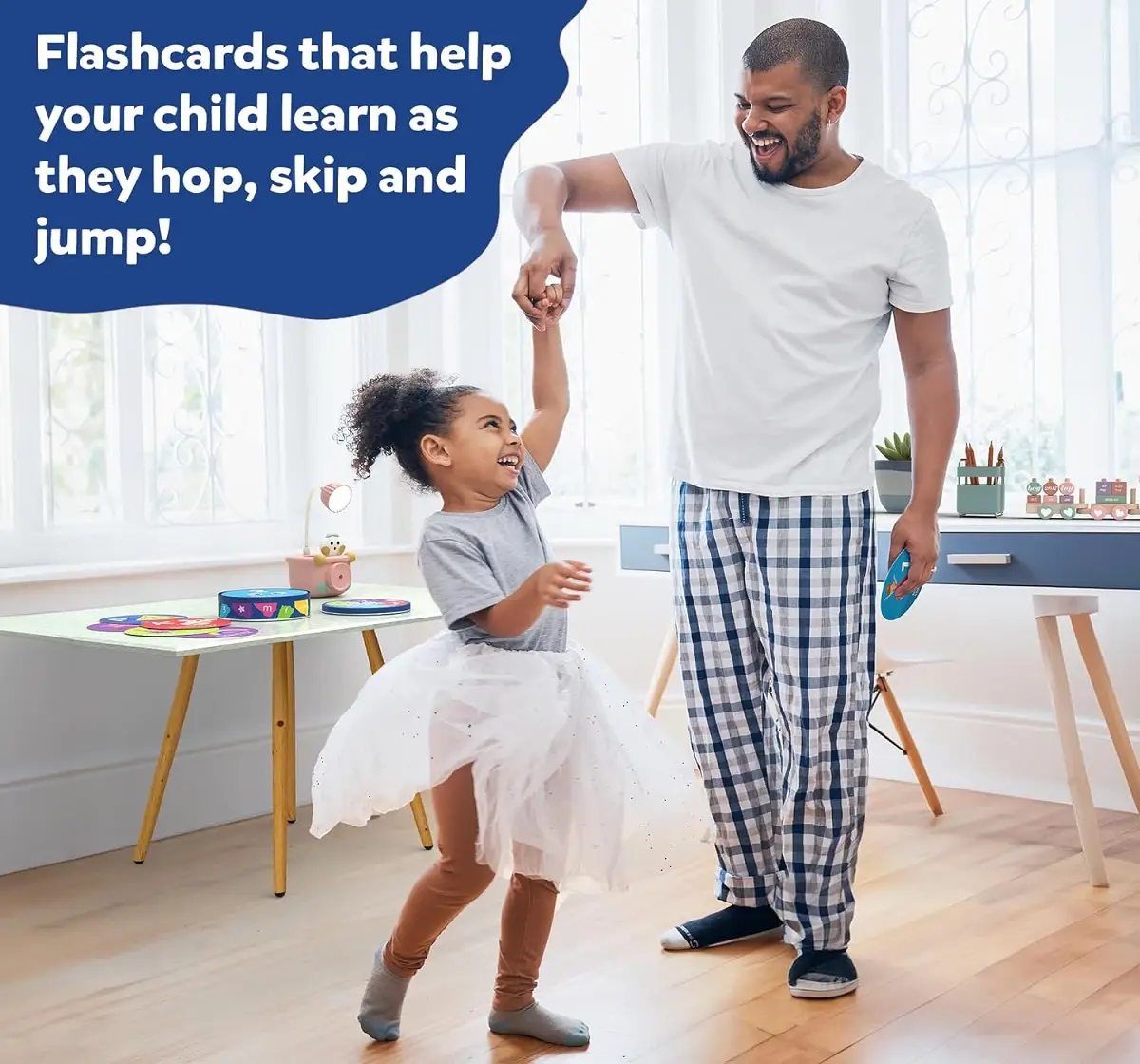 Skillmatics Flash Cards for Toddlers - Jump & Learn Letters, Numbers, Shapes & Colours, Preschool Learning for 2Y+