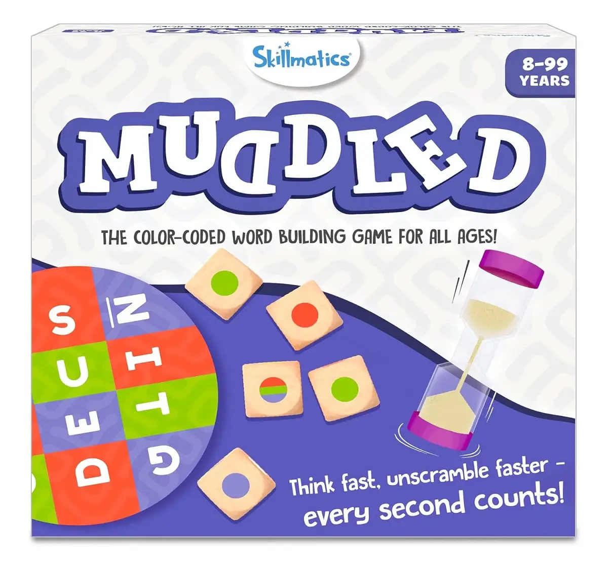 Skillmatics Word Building Game - Muddled, Fast-Paced Word Building Game, Fun for Kids & Families for 8Y+