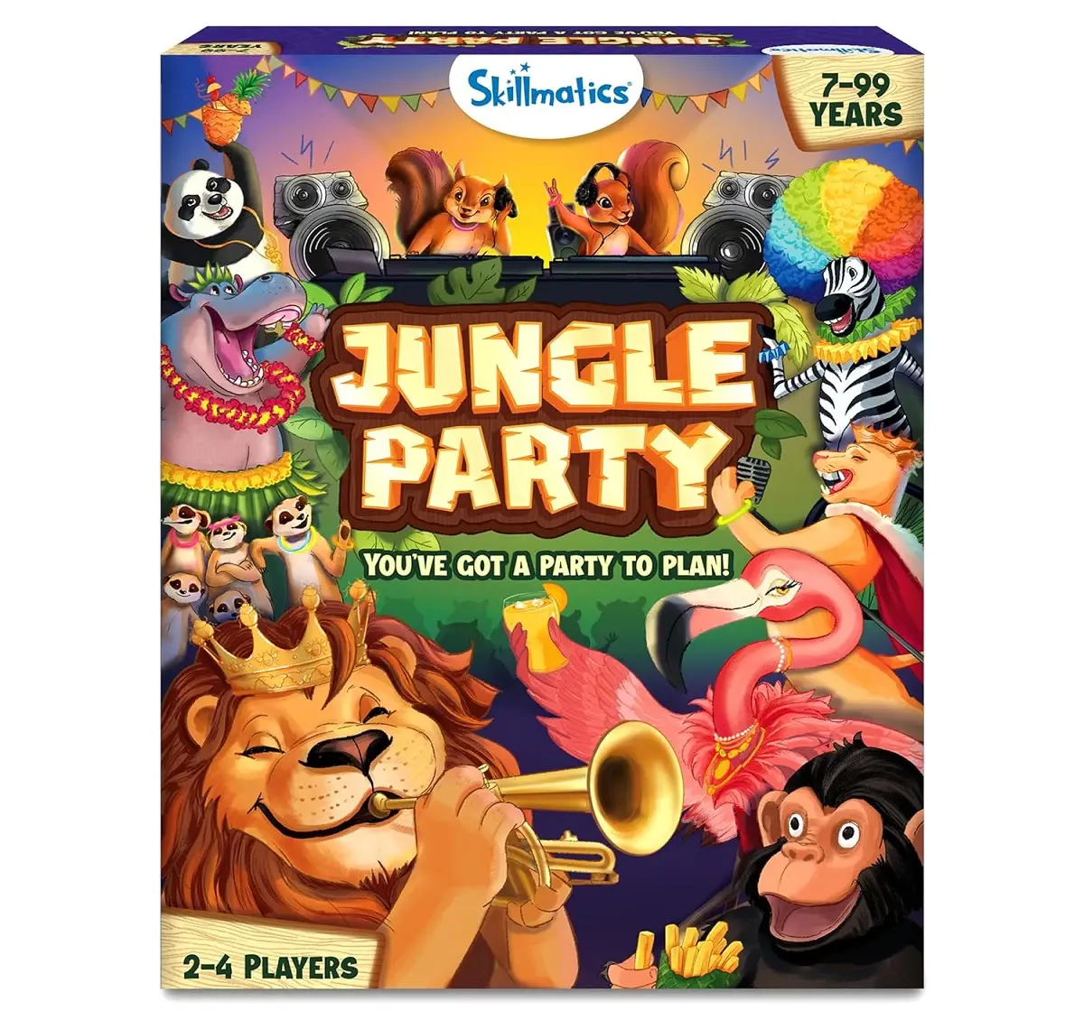 Skillmatics Jungle Party Fun Family Card Game of Strategy & Luck, Party Game for 7Y+