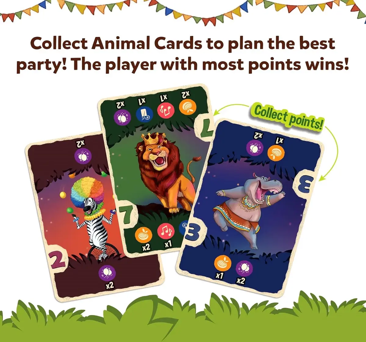 Skillmatics Jungle Party Fun Family Card Game of Strategy & Luck, Party Game for 7Y+