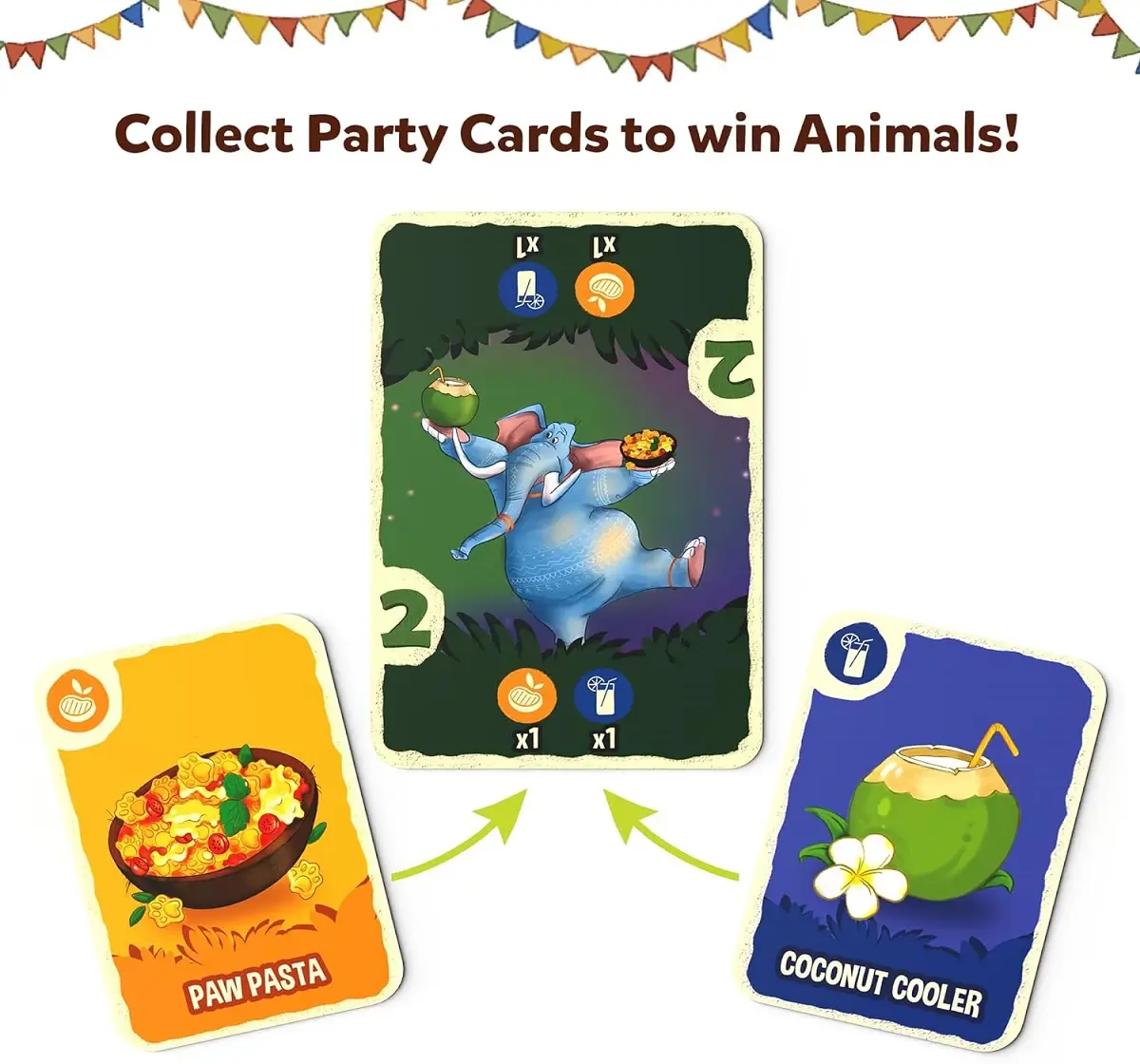 Skillmatics Jungle Party Fun Family Card Game of Strategy & Luck, Party Game for 7Y+