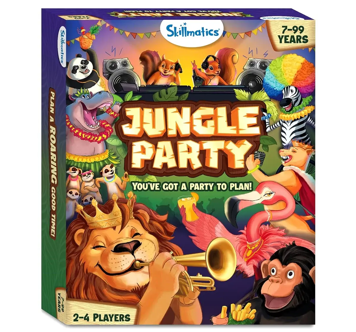 Skillmatics Jungle Party Fun Family Card Game of Strategy & Luck, Party Game for 7Y+