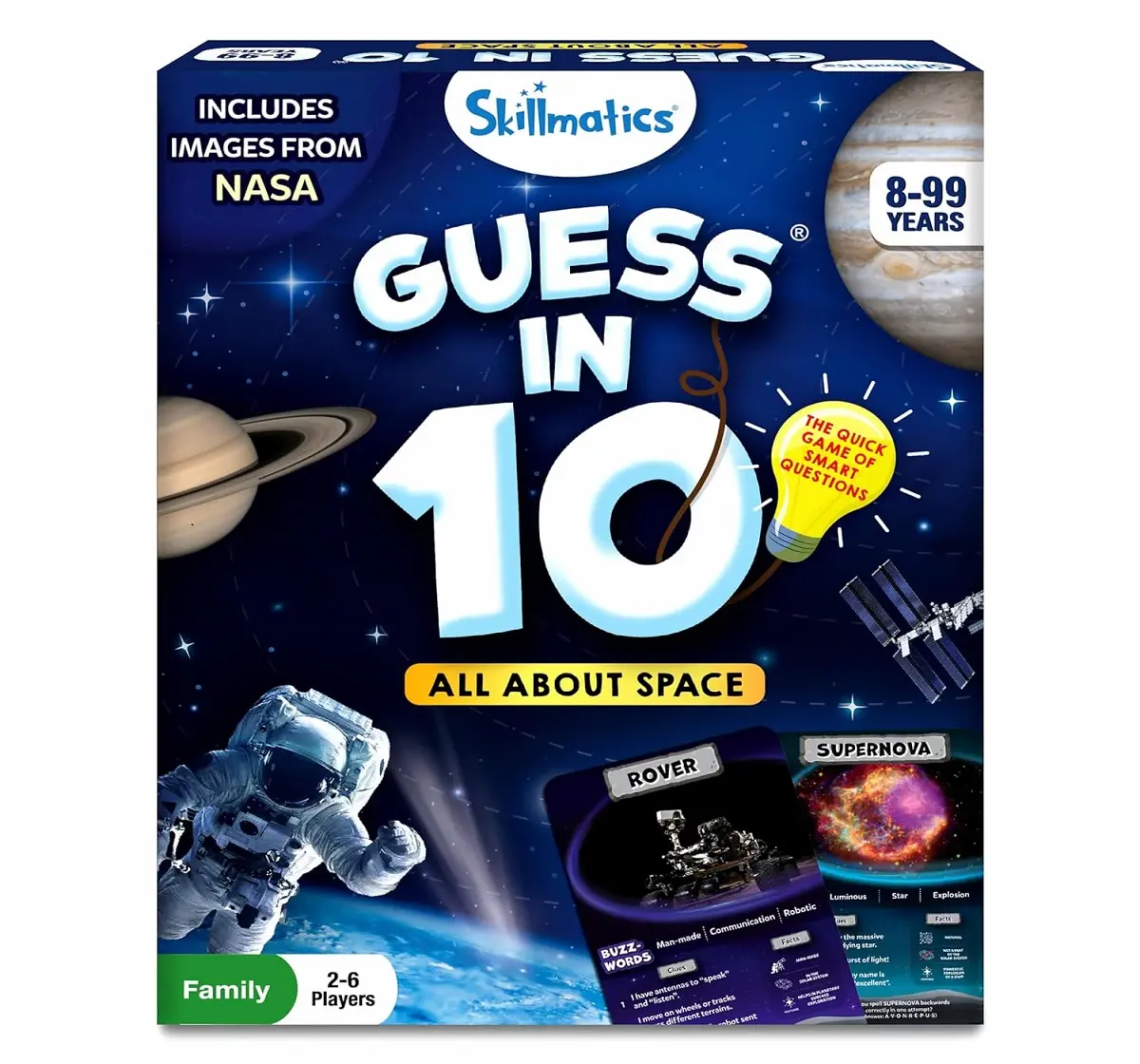 Skillmatics Guess in 10 NASA Space Card Game for 8Y+