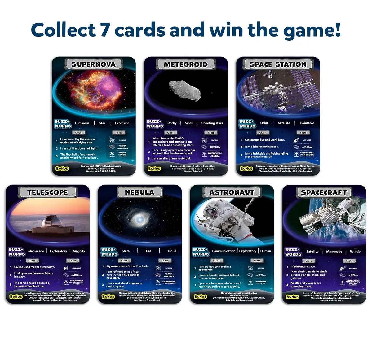 Skillmatics Guess in 10 NASA Space Card Game for 8Y+