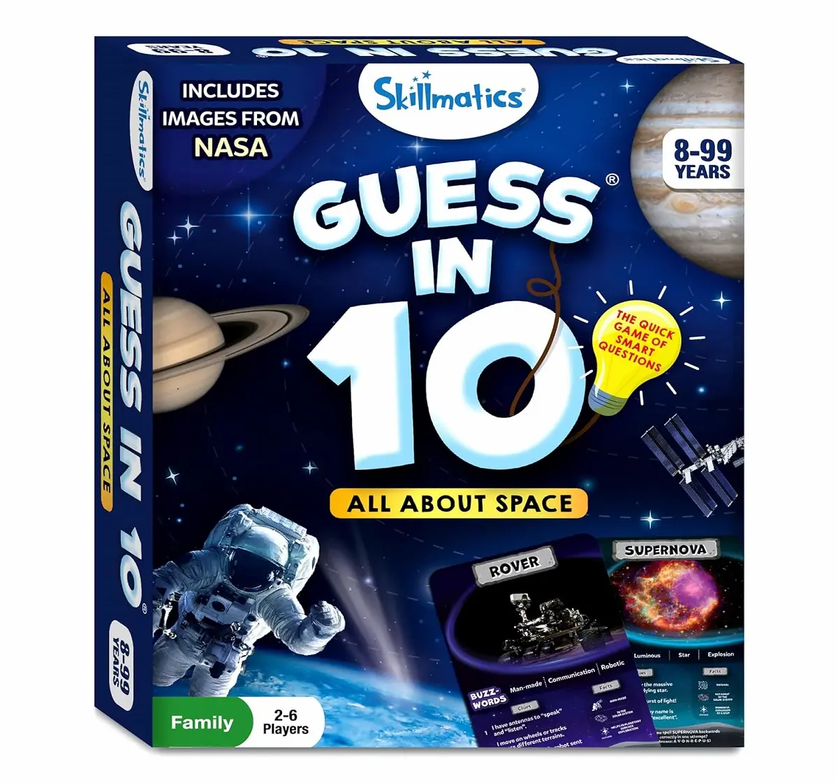 Skillmatics Guess in 10 NASA Space Card Game for 8Y+