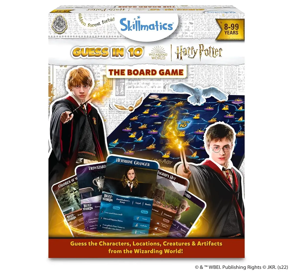 Skillmatics Guess in 10 Harry Potter Game, Card Games for 8Y+