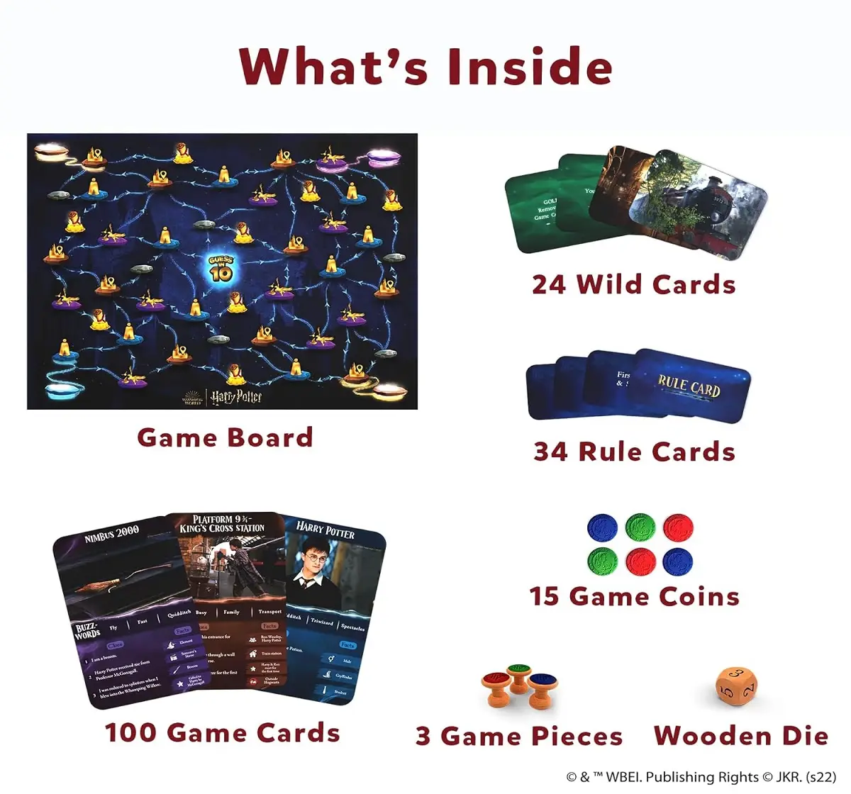 Skillmatics Guess in 10 Harry Potter Game, Card Games for 8Y+