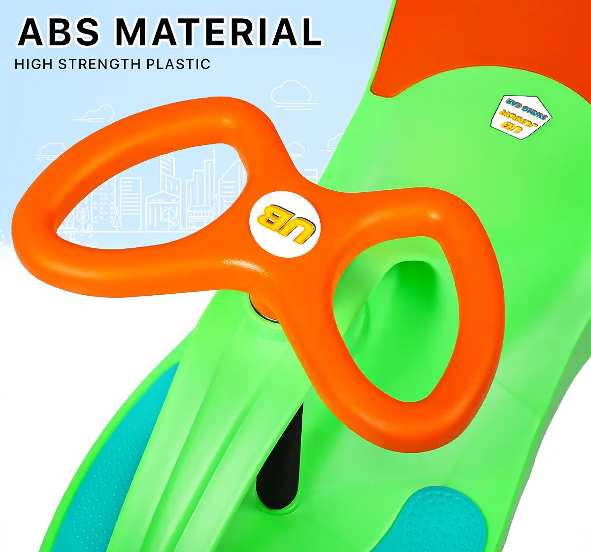 Uboard Eco Swing Car Ride-On Toy Green 12 Months +