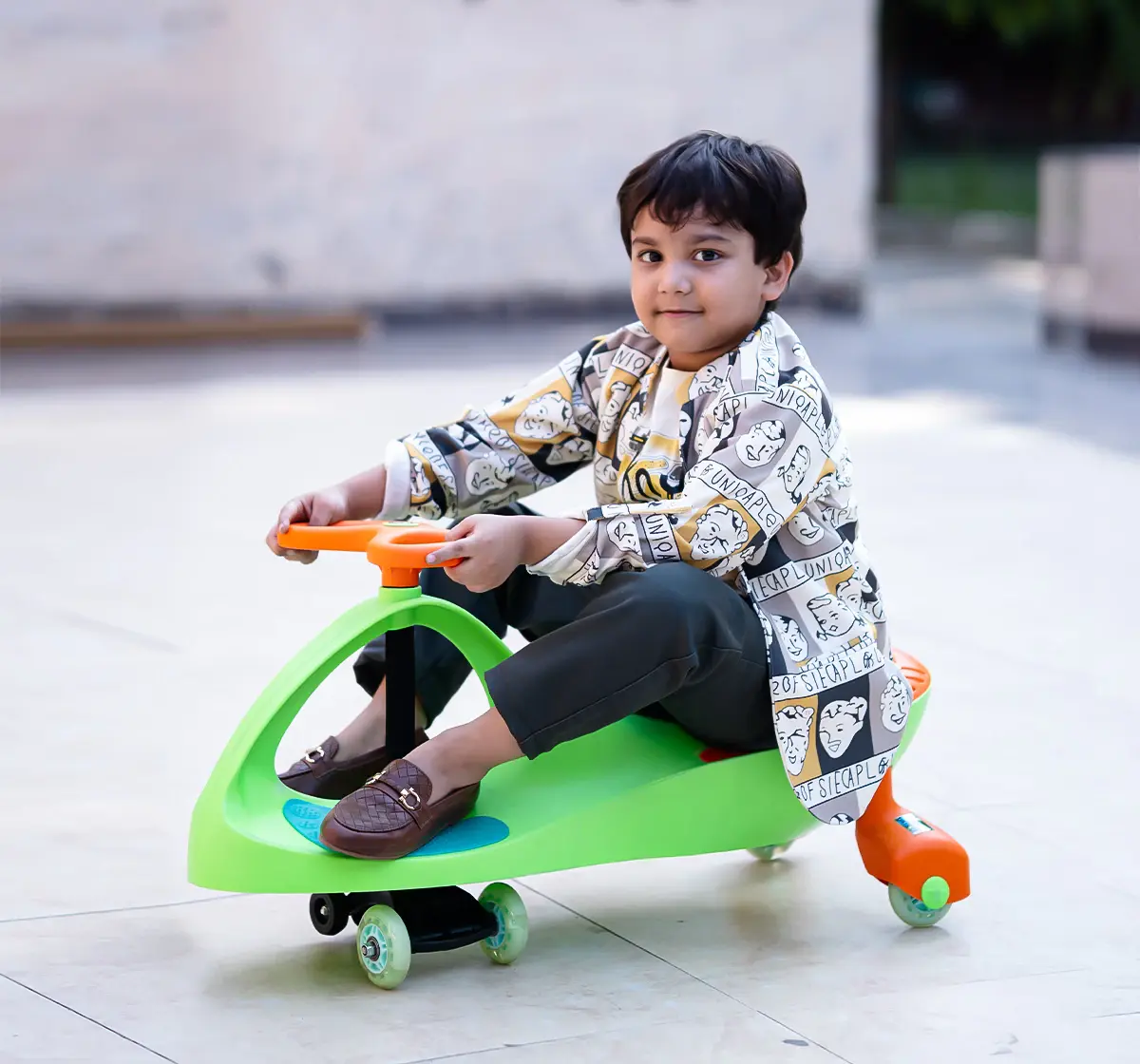 Uboard Eco Swing Car Ride-On Toy Green 12 Months +