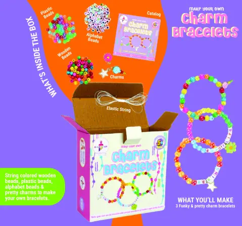 Kalakaram Make Your Own Charm Bracelets DIY Kits 5Y+, Multicolour