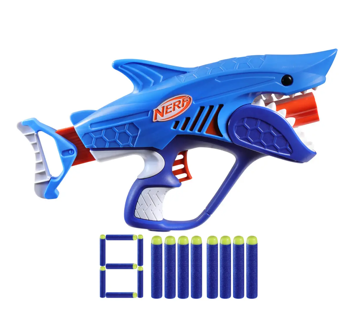 Nerf Junior Wild Sharkfire, 8 Nerf Elite Darts, 6Y+