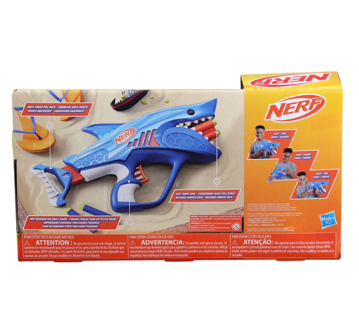 Nerf Junior Wild Sharkfire, 8 Nerf Elite Darts, 6Y+