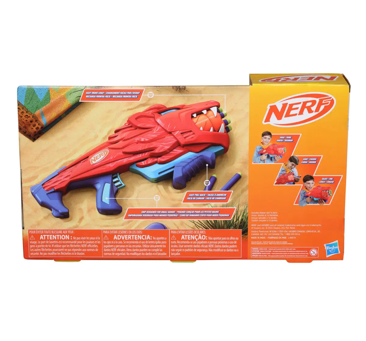 Nerf Junior Wild Lionfury, 16 Nerf Elite Darts, 6Y+