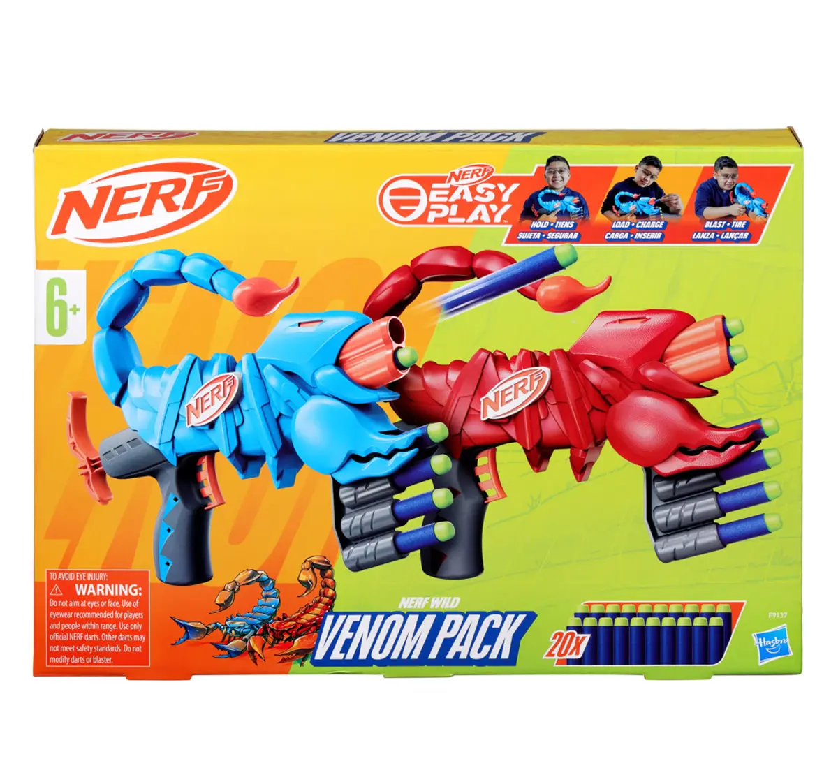 Nerf Wild Venompack, 20 Nerf Elite Darts, 6Y+