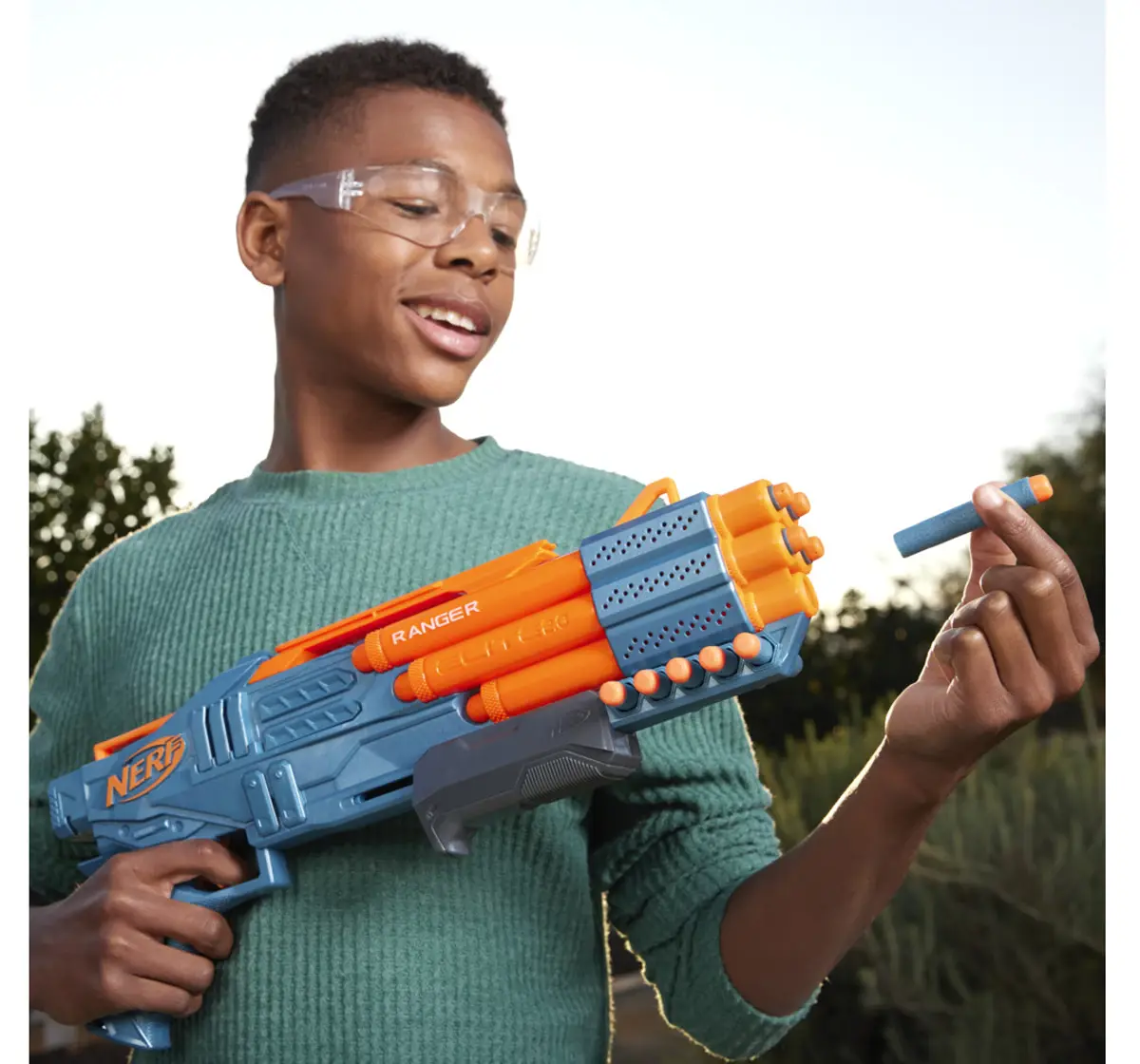 Nerf Elite 2.0 Ranger PD-5 Blaster, 5-Barrel Blasting, 10 Nerf Elite Darts, 8Y+