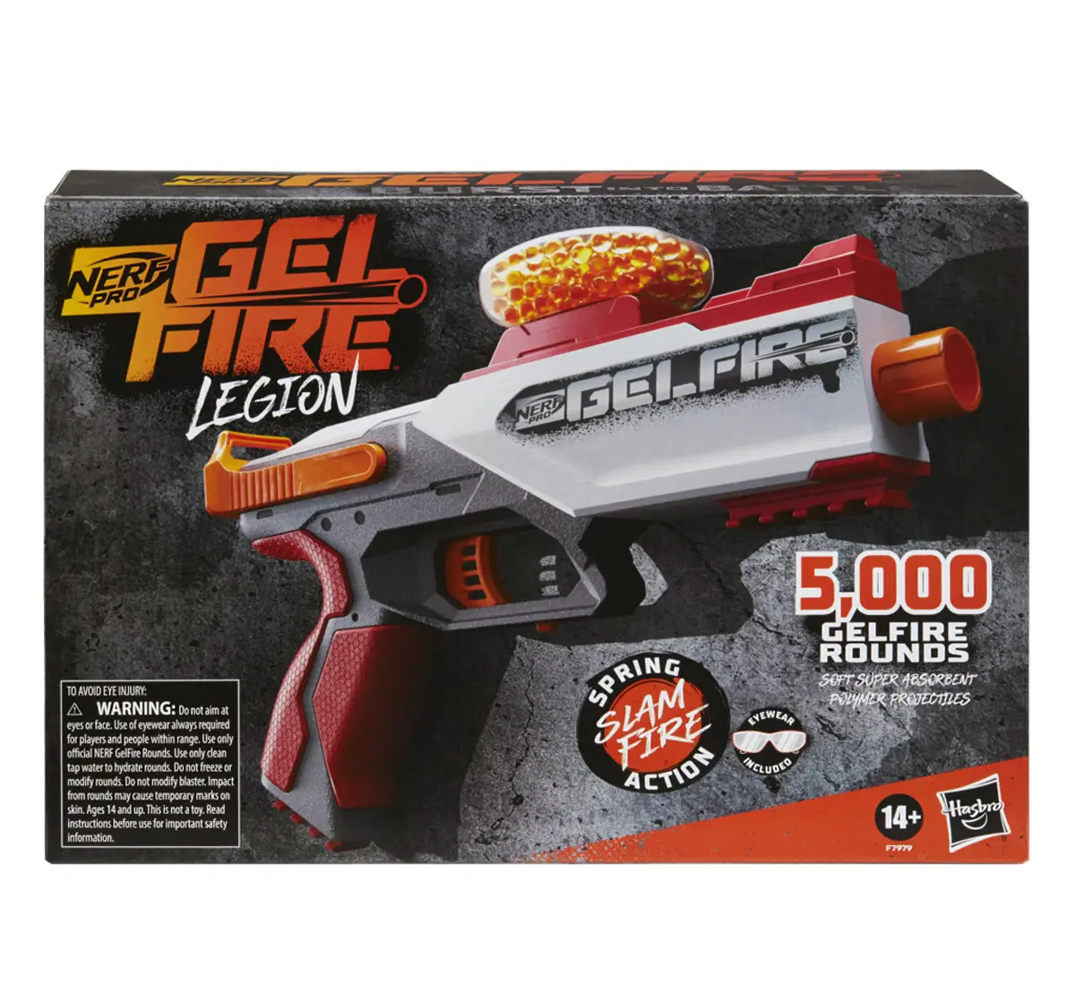 Nerf Pro Gelfire Legion Spring Action Blaster, 14Y+