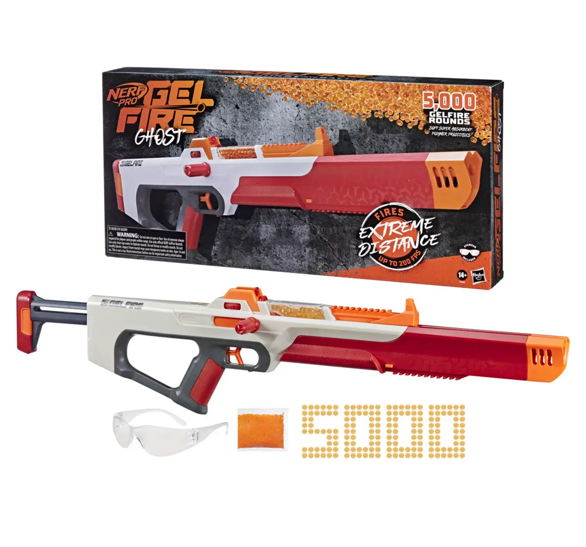 Nerf Pro Gelfire Ghost Bolt Action Blaster, 14Y+