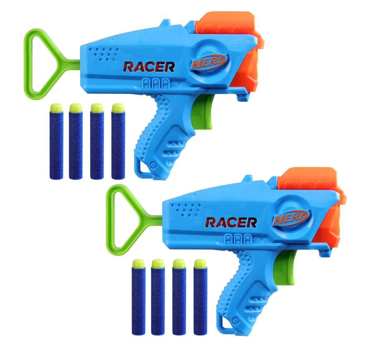 Nerf Elite Racer Easy-Play Dart Blaster Pack of 2, 8 Nerf Elite Darts, 6Y+