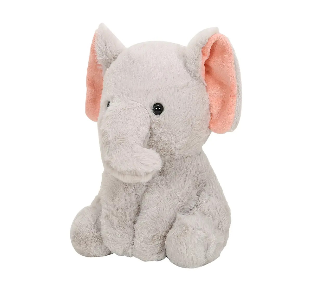 Striders 10 Inch Elephant Soft Toy With Pink Ears, 3Y+