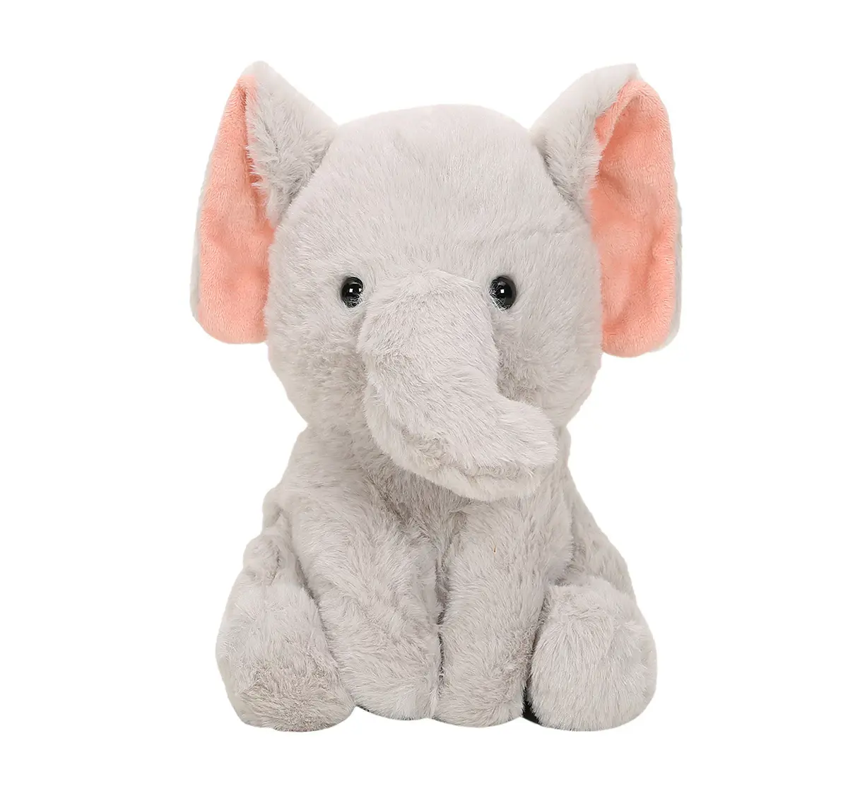 Striders 10 Inch Elephant Soft Toy With Pink Ears, 3Y+