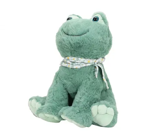 Striders 12 Inch Sitting Frog Plush Toy, 3Y+