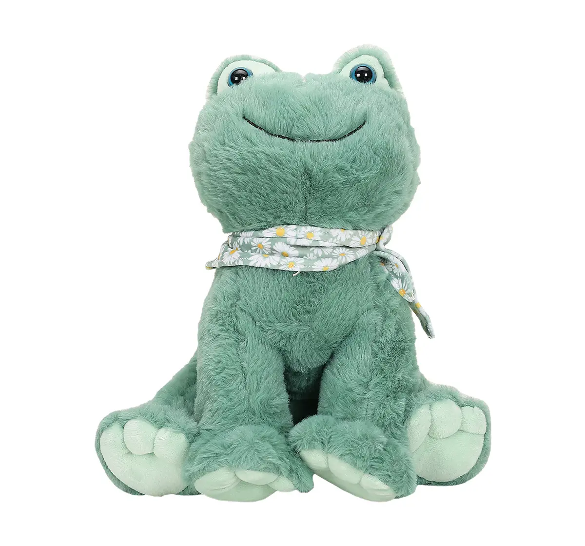 Striders 12 Inch Sitting Frog Plush Toy, 3Y+