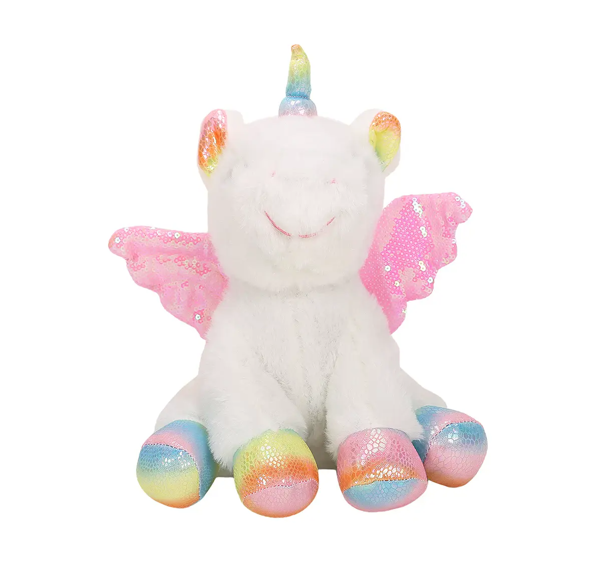 Striders 9 Inch White Unicorn With Wings Soft Toy, White, 3Y+