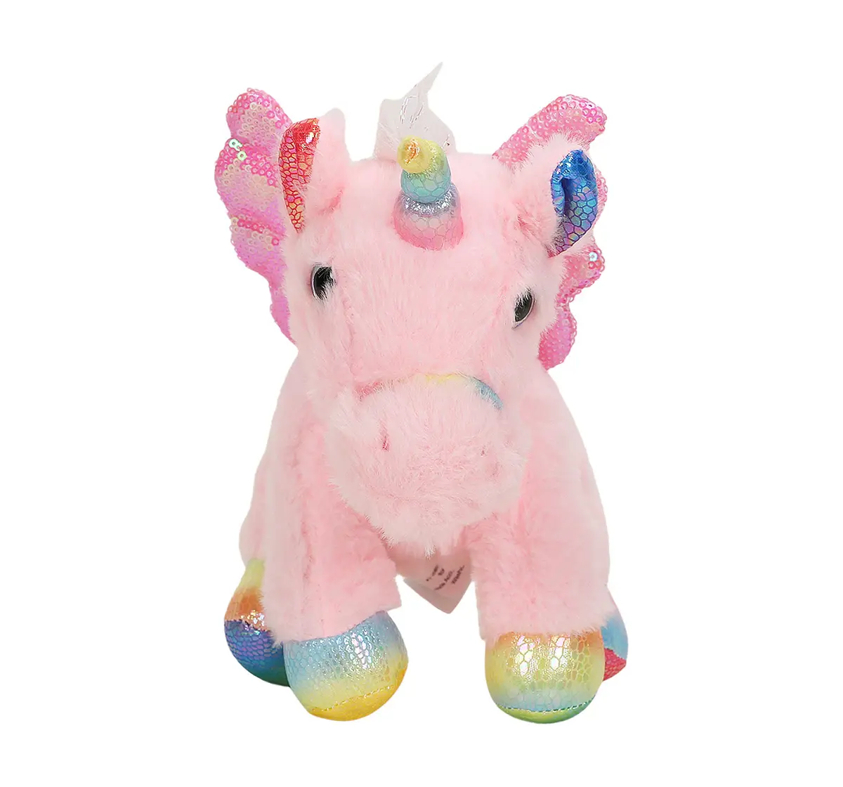 Striders 9 Inch White Unicorn With Wings Soft Toy, Pink, 3Y+