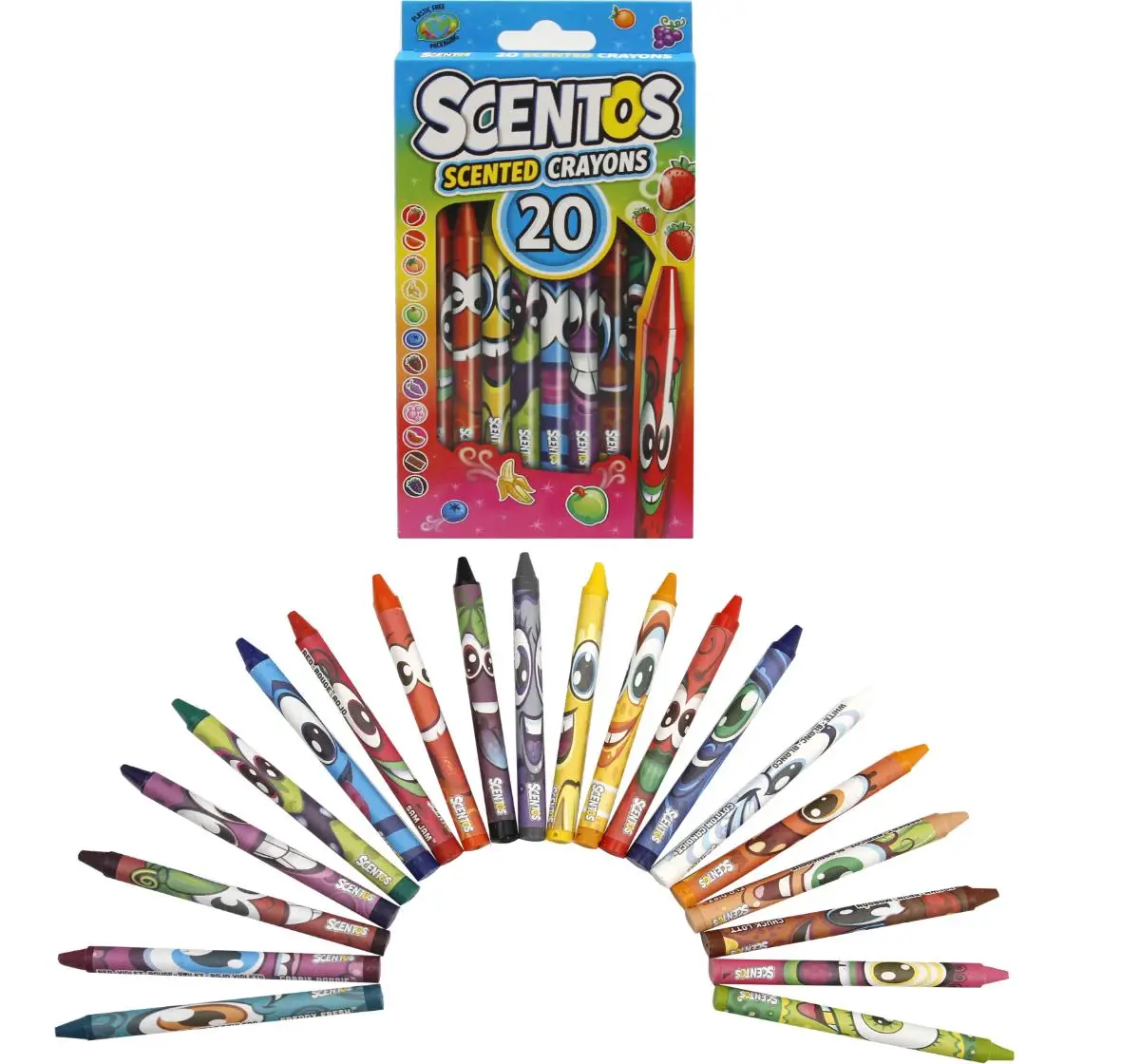 Scentos 20 Crayons, 3Y+