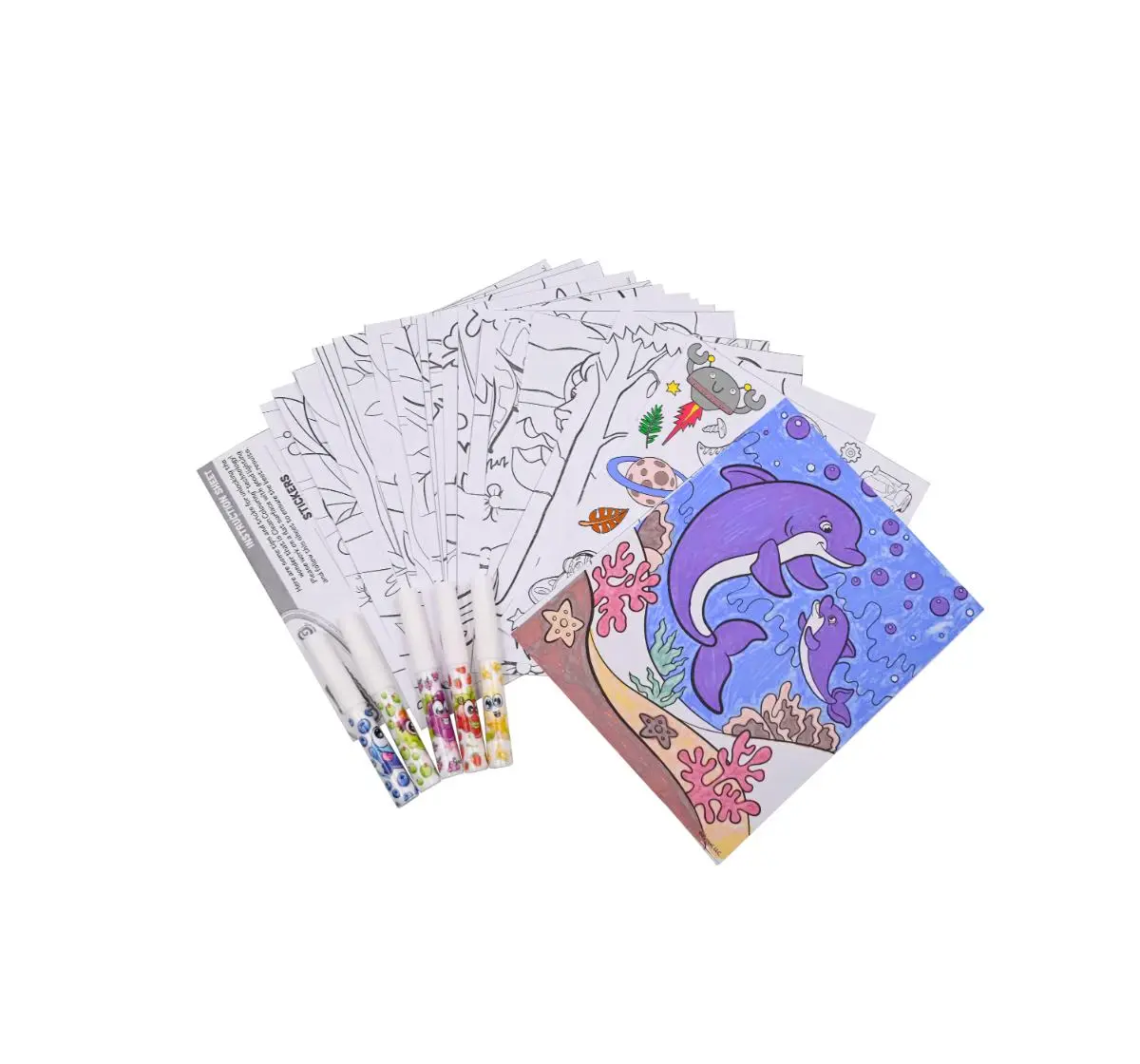 Scentos Adventure Clean Colouring Markers, 3Y+