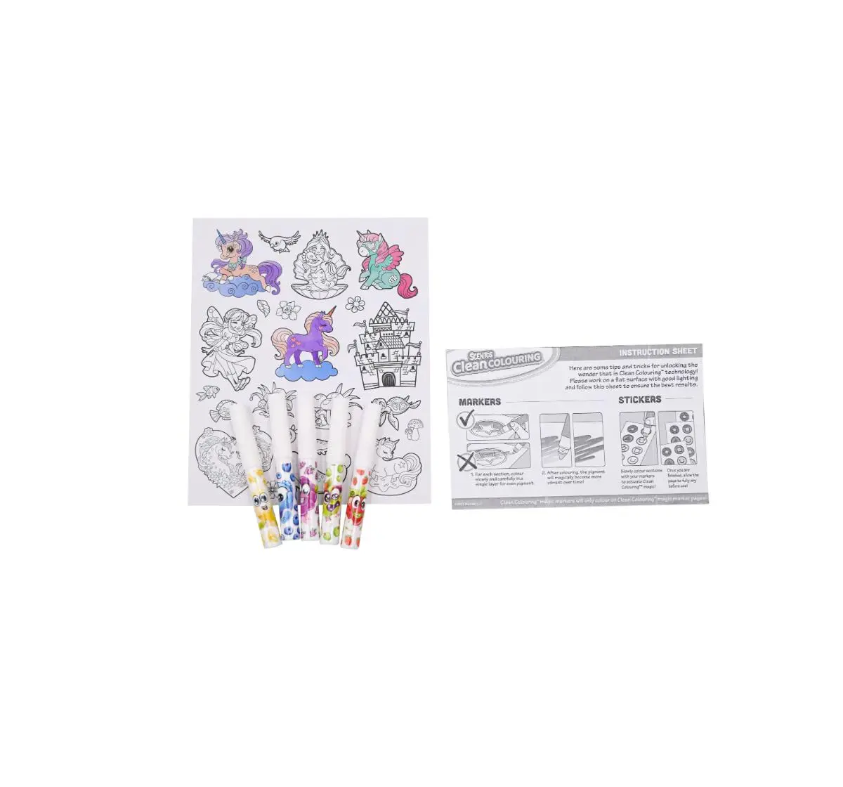 Scentos Adventure Clean Colouring Markers, 3Y+