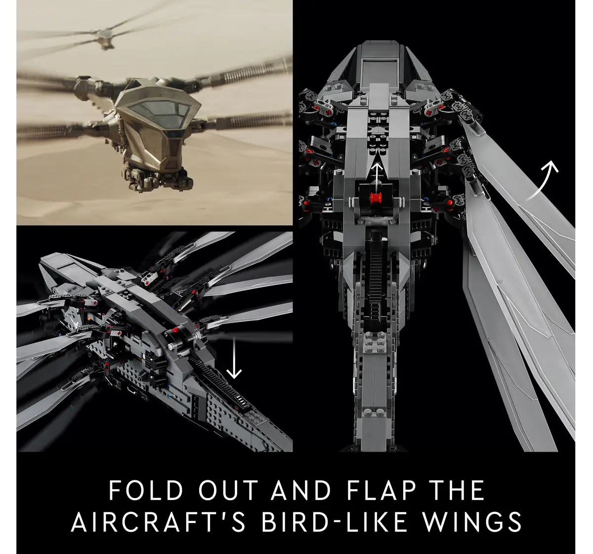 LEGO Icons Dune Atreides Royal Ornithopter Set 10327 (1212 Pieces)
