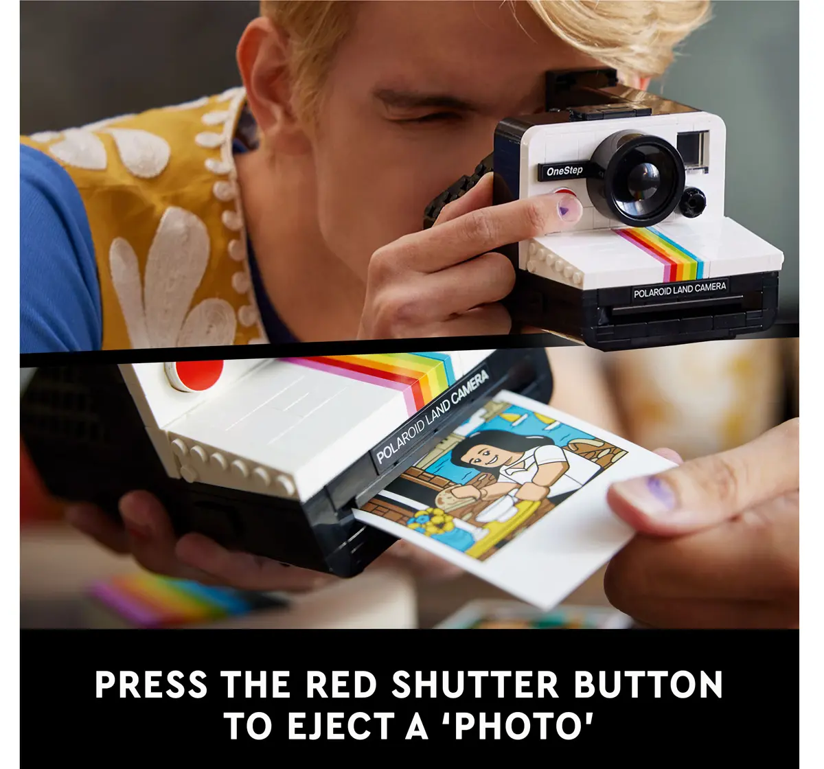 LEGO Ideas Polaroid OneStep SX-70 Camera Set 21345 (516 Pieces)