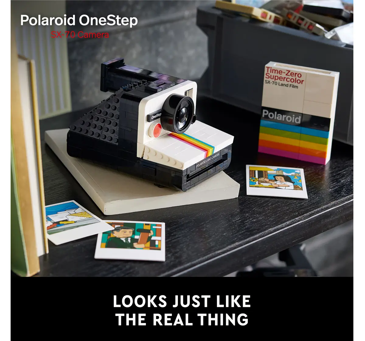 LEGO Ideas Polaroid OneStep SX-70 Camera Set 21345 (516 Pieces)