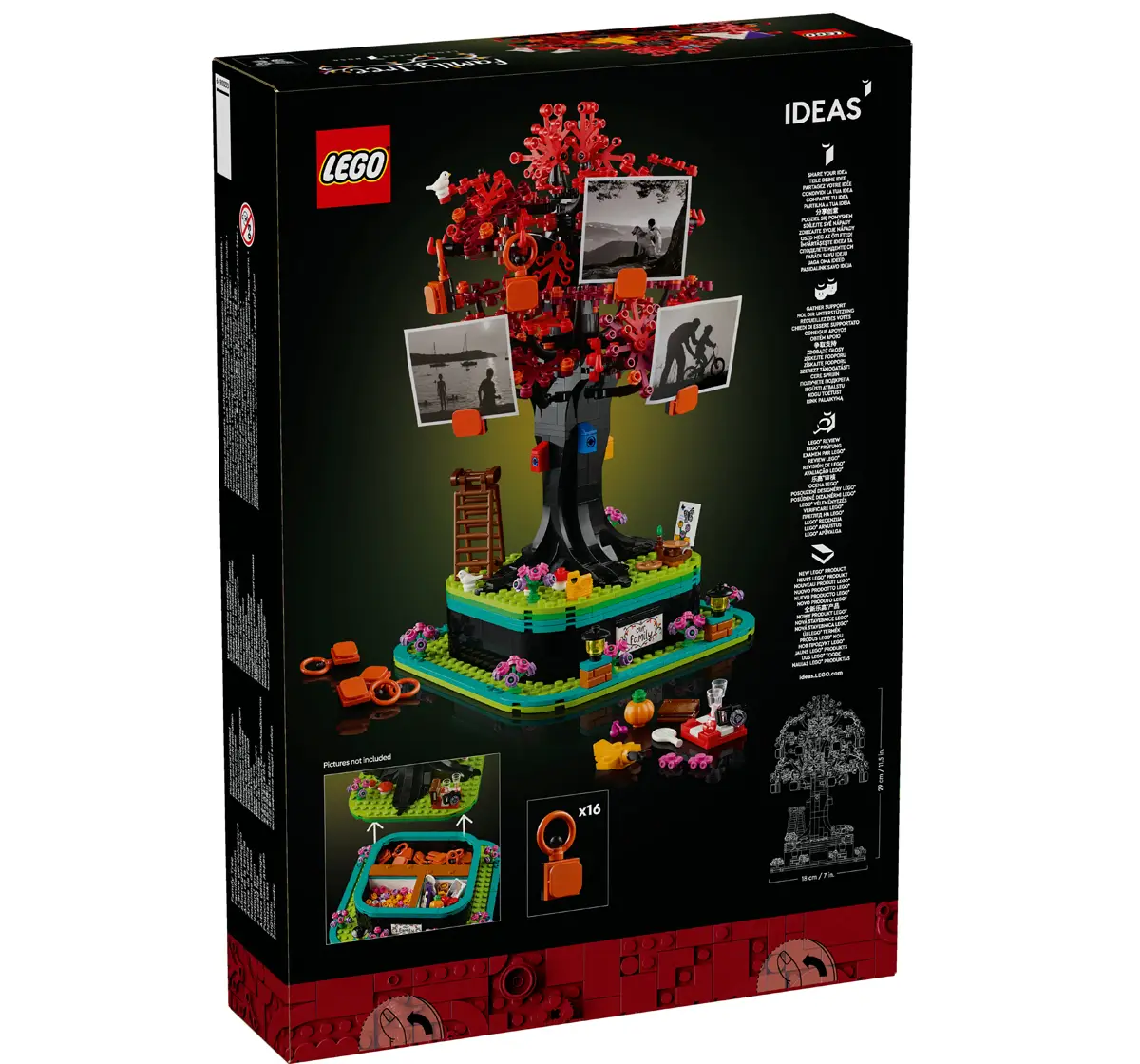 LEGO Ideas Family Tree, Gift for Adults 21346 (1212 Pieces)