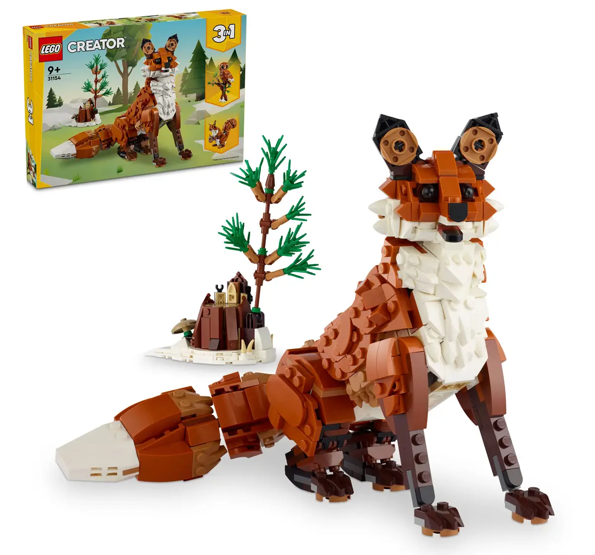 LEGO Creator Forest Animals: Red Fox 3in1 Toy 31154 (667 Pieces)