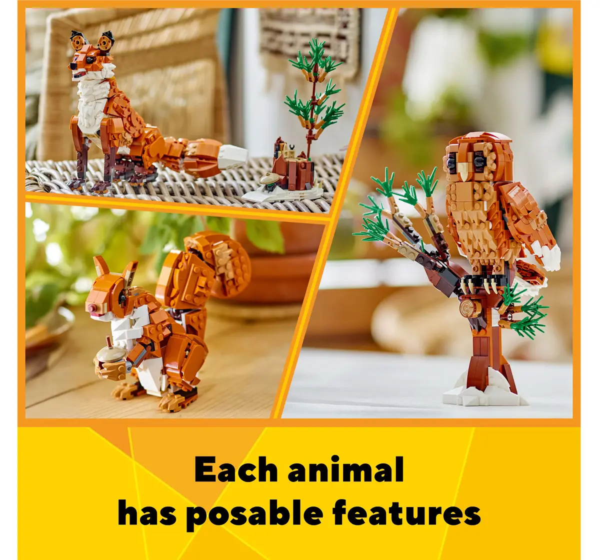 LEGO Creator Forest Animals: Red Fox 3in1 Toy 31154 (667 Pieces)