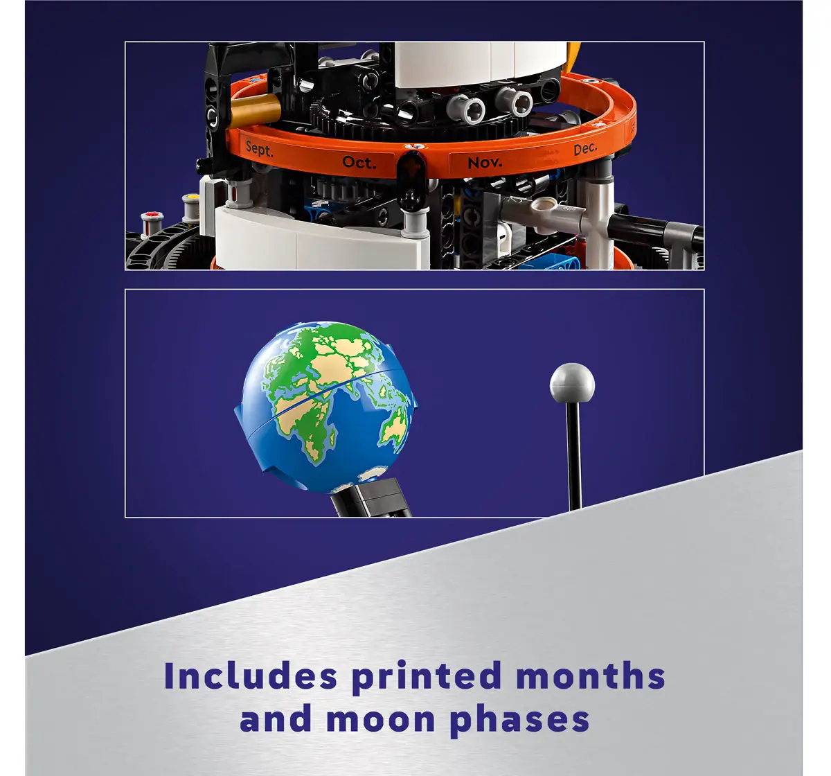 LEGO Technic Planet Earth and Moon in Orbit 42179 (526 Pieces)