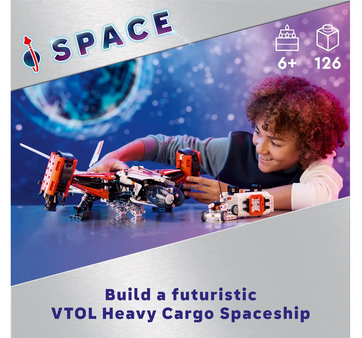 LEGO Technic VTOL Heavy Cargo Spaceship LT81 42181 (1212 Pieces)