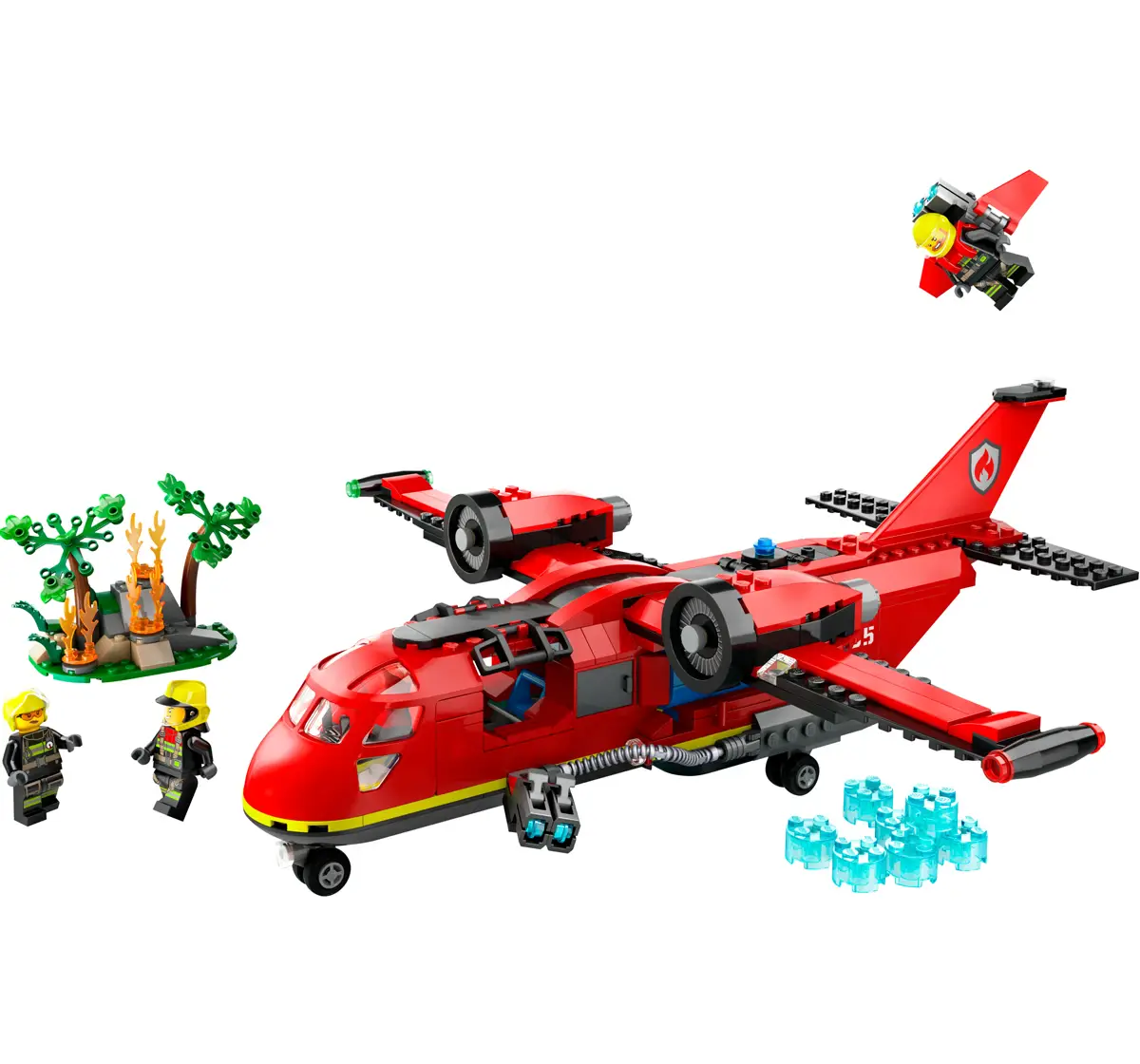 LEGO City Fire Rescue Plane Building Toy Set 60413 (478 Pieces)