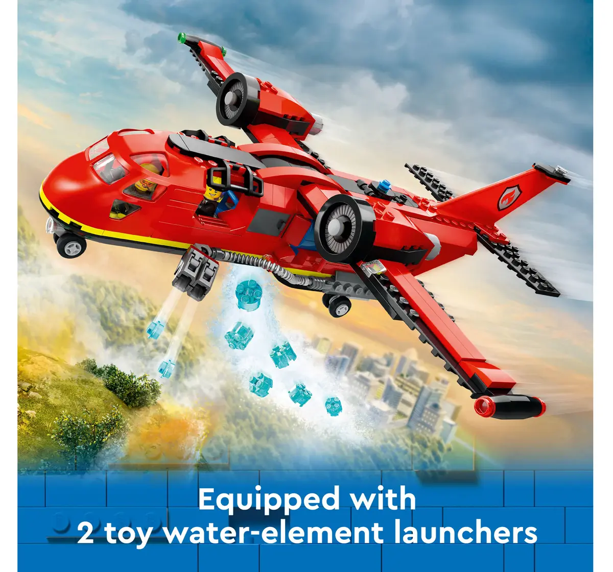 LEGO City Fire Rescue Plane Building Toy Set 60413 (478 Pieces)