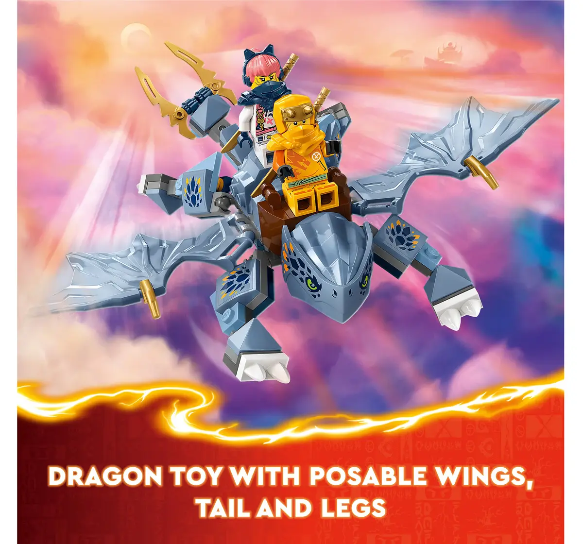LEGO NINJAGO Young Dragon Riyu Toy Set 71810 (132 Pieces)