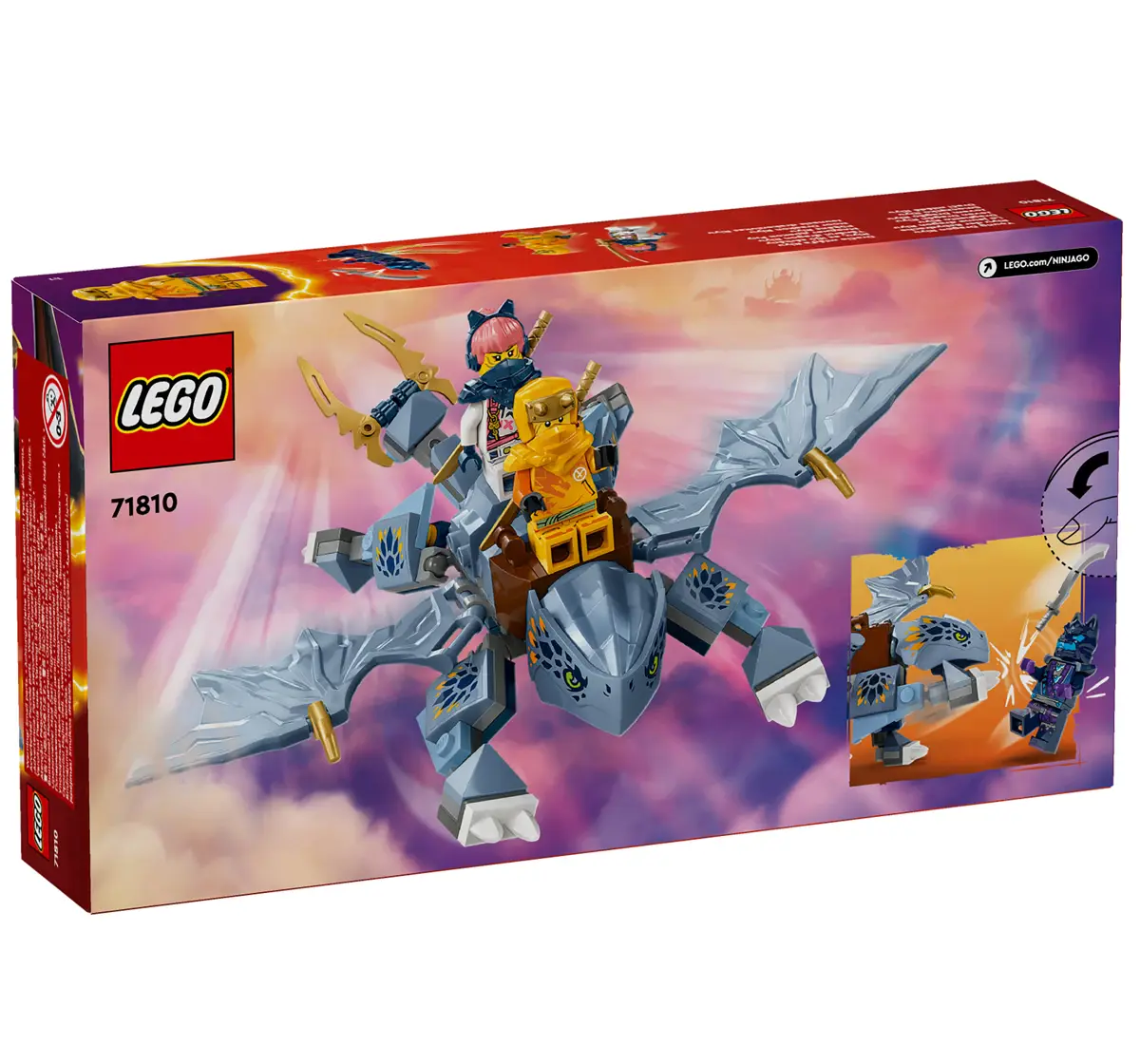 LEGO NINJAGO Young Dragon Riyu Toy Set 71810 (132 Pieces)