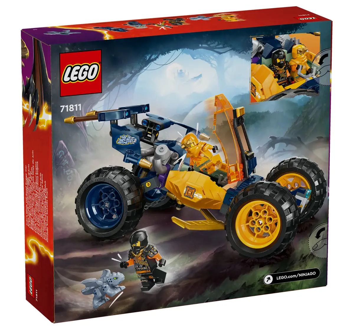 LEGO NINJAGO Arins Ninja Off-Road Buggy Car 71811 (267 Pieces)